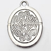 Pendant, Zinc Alloy Jewelry Findings, 16x23mm, Sold by Bag