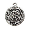 Pendant Zinc Alloy Jewelry Findings Lead-free, 19x24mm Hole:2mm, Sold by Bag