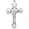 Pendant, Zinc Alloy Jewelry Findings, Cross, 29x48mm, Sold by Bag