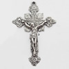 Pendant, Zinc Alloy Jewelry Findings, Cross, 31x47mm, Sold by Bag