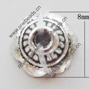 Beads Zinc Alloy Jewelry Findings Lead-free, 8mm Hole:1.5mm, Sold by Bag