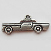 Pendant Zinc Alloy Jewelry Findings Lead-free, Car 28x10mm Hole:1.5mm, Sold by Bag