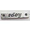 Connectors Zinc Alloy Jewelry Findings Lead-free, Rectangle 25x65mm Hole:1.5mm, Sold by Bag