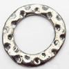 Donut, Zinc Alloy Jewelry Findings, O:23x25mm I:15mm, Sold by Bag