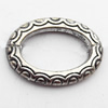 Donut, Zinc Alloy Jewelry Findings, O:16x12mm I:12x7mm, Sold by Bag