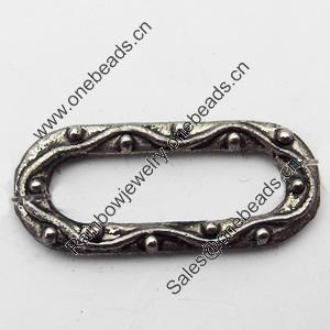 Donut, Zinc Alloy Jewelry Findings, O:21x9mm I:16x5mm, Sold by Bag