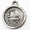 Pendant, Zinc Alloy Jewelry Findings, 21x26mm, Sold by Bag