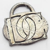 Pendant, Zinc Alloy Jewelry Findings, 18x17mm, Sold by Bag