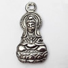 Pendant, Zinc Alloy Jewelry Findings, 13x26mm, Sold by Bag