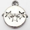 Pendant, Zinc Alloy Jewelry Findings, 15x18mm, Sold by Bag