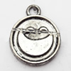 Pendant, Zinc Alloy Jewelry Findings, 15x18mm, Sold by Bag