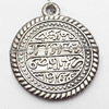 Pendant, Zinc Alloy Jewelry Findings, 19x22mm, Sold by Bag