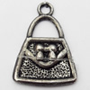 Pendant, Zinc Alloy Jewelry Findings, Bag, 15x22mm, Sold by Bag