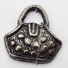 Pendant, Zinc Alloy Jewelry Findings, Bag, 18x19mm, Sold by Bag