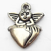 Pendant, Zinc Alloy Jewelry Findings, 14x18mm, Sold by Bag