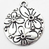 Pendant, Zinc Alloy Jewelry Findings, 21x24mm, Sold by Bag