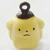 Brass Enamel Small Bell Charm, Lead-free 17x16x14mm Hole:about 2mm, Sold by PC