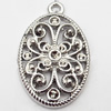 Pendant, Zinc Alloy Jewelry Findings, 16x25mm, Sold by Bag