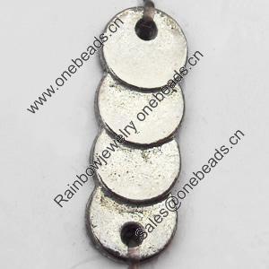 Connector, Zinc Alloy Jewelry Findings, 6.5x19mm, Sold by Bag