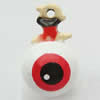 Brass Enamel Small Bell Charm, Lead-free 26x16x16mm Hole:about 2.5mm, Sold by PC