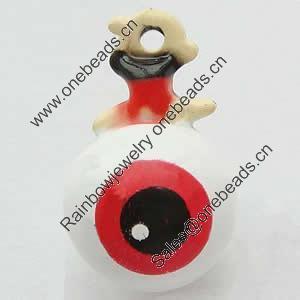 Brass Enamel Small Bell Charm, Lead-free 26x16x16mm Hole:about 2.5mm, Sold by PC