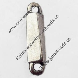 Connector, Zinc Alloy Jewelry Findings, 4x18mm, Sold by Bag
