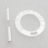 Zinc alloy Clasp, Nickel-free & Lead-free A Grade "NJUT AV LIVET" Loop:22mm Bar:28x3.5mm, Sold by PC