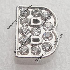 Slider, Zinc Alloy Bracelet Findinds, 12x9mm, Interior Diameter:8x2mm, Sold by PC