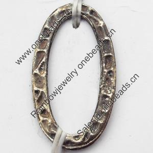 Donut, Zinc Alloy Jewelry Findings, O:13x23mm I:8x18mm, Sold by Bag