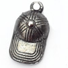 Pendant, Zinc Alloy Jewelry Findings, Hat, 10x19mm, Sold by Bag