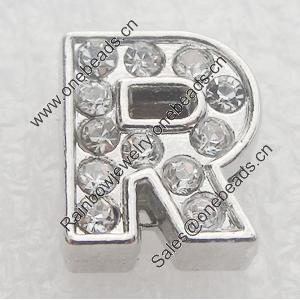 Slider, Zinc Alloy Bracelet Findinds, 12x10mm, Interior Diameter:8x2mm, Sold by PC