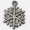 Pendant, Zinc Alloy Jewelry Findings, snow, 15x20mm, Sold by Bag