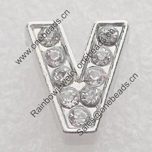 Slider, Zinc Alloy Bracelet Findinds, 12x10mm, Interior Diameter:8x2mm, Sold by PC