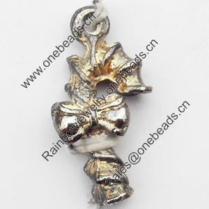 Pendant, Zinc Alloy Jewelry Findings, 12x23mm, Sold by Bag