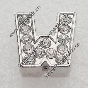 Slider, Zinc Alloy Bracelet Findinds, 12x13mm, Interior Diameter:8x2mm, Sold by PC