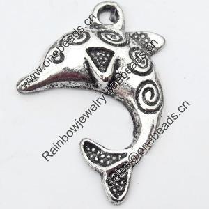 Pendant, Zinc Alloy Jewelry Findings, 22x31mm, Sold by Bag