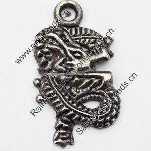 Pendant, Zinc Alloy Jewelry Findings, 15x28mm, Sold by Bag