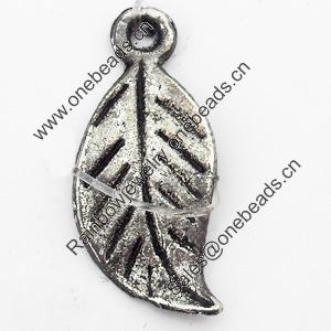 Pendant, Zinc Alloy Jewelry Findings, 7x17mm, Sold by Bag