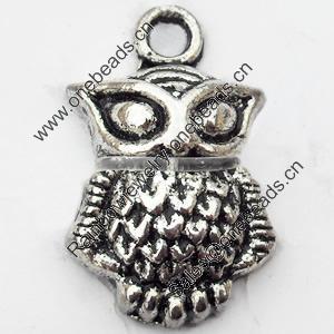 Pendant, Zinc Alloy Jewelry Findings, 13x21mm, Sold by Bag