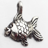 Pendant, Zinc Alloy Jewelry Findings, 14x17mm, Sold by Bag