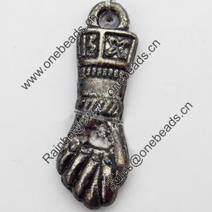 Pendant, Zinc Alloy Jewelry Findings, 8x23mm, Sold by Bag