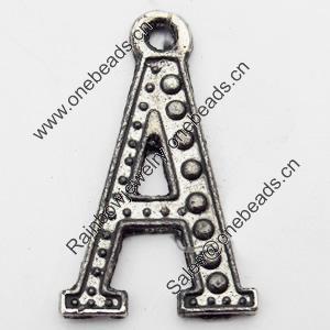 Pendant, Zinc Alloy Jewelry Findings, 16x26mm, Sold by Bag