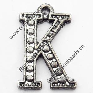 Pendant, Zinc Alloy Jewelry Findings, 13x20mm, Sold by Bag