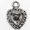 Pendant, Zinc Alloy Jewelry Findings, 11x15mm, Sold by Bag