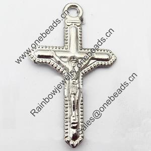 Pendant, Zinc Alloy Jewelry Findings, 21x35mm, Sold by Bag