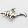 Pendant, Zinc Alloy Jewelry Findings, 27x14mm, Sold by Bag