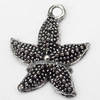 Pendant, Zinc Alloy Jewelry Findings, 19x23mm, Sold by Bag