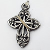 Pendant, Zinc Alloy Jewelry Findings, 17x24mm, Sold by Bag