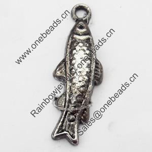 Pendant, Zinc Alloy Jewelry Findings, 9x27mm, Sold by Bag