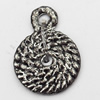 Pendant, Zinc Alloy Jewelry Findings, 11x15mm, Sold by Bag